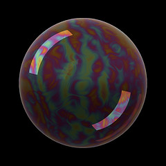 Image showing Realistic soap bubble