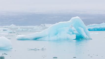 Image showing Jokulsarlon is a large glacial lake in southeast Iceland