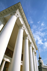 Image showing History Building with White Pillar