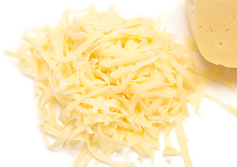 Image showing grated cheese isolated