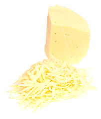 Image showing grated cheese isolated