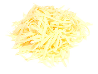 Image showing grated cheese on white