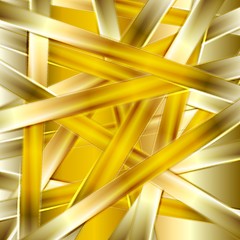 Image showing Bright golden abstract stripes background
