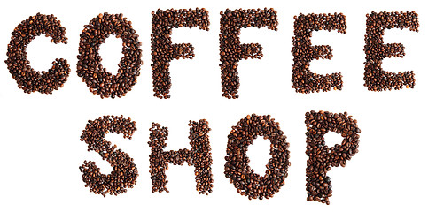 Image showing coffee shop isolated