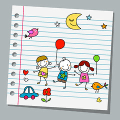 Image showing notebook paper summer