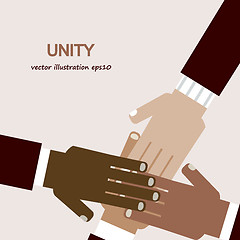 Image showing hands diverse unity