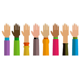 Image showing diversity hands together