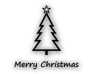 Image showing Merry Christmas with Christmas Tree