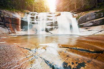 Image showing Amazing Mumlava waterfalls