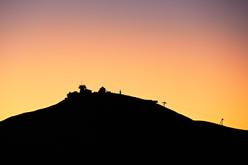 Image showing Amazing sunrise in the mounatins