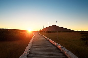 Image showing Amazing sunrise in the mounatins