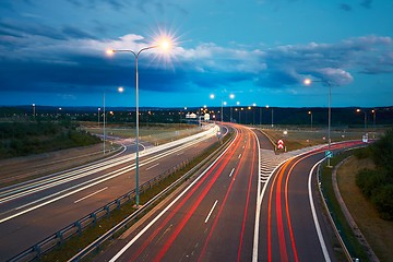 Image showing Traffic at night