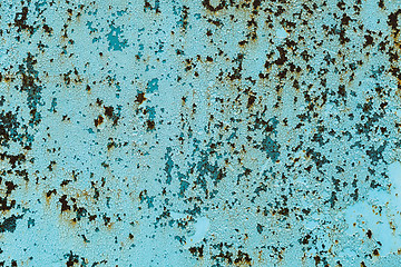 Image showing Old metal texture with peeling paint