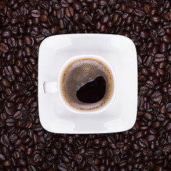 Image showing Still-life with coffee cup and saucer