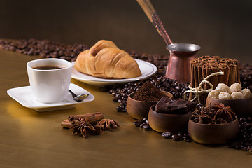 Image showing Coffee table background