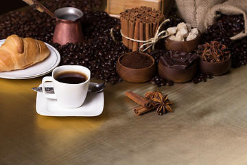 Image showing Coffee time background