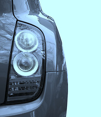 Image showing Car isolated on blue.