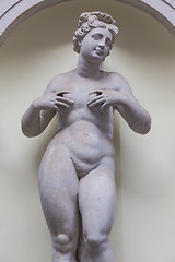 Image showing Feminine statue of Abundance