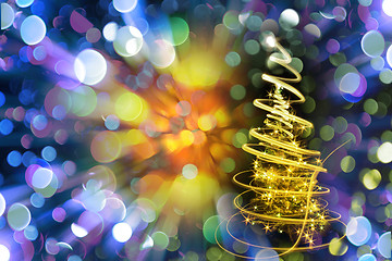 Image showing abstract christmas tree