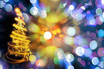 Image showing abstract christmas tree