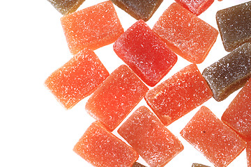 Image showing candy fruit cubes isolated