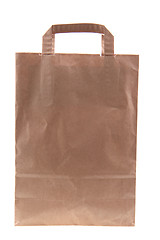 Image showing empty paper bag isolated