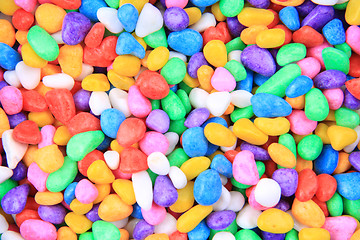 Image showing boulders with plastic colors 