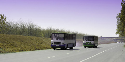 Image showing Bus race.