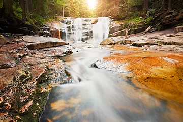 Image showing Amazing Mumlava waterfalls