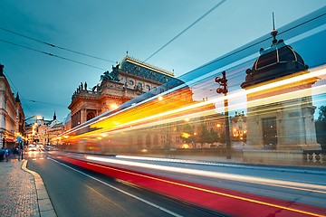 Image showing Busy street in Prague