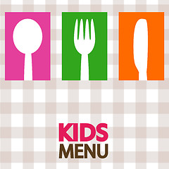 Image showing kids menu background