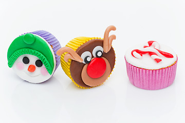 Image showing New Year cupcakes
