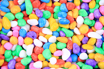 Image showing boulders with plastic colors 