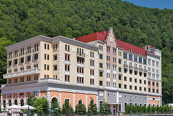 Image showing Comfortable hotel in the mountains.