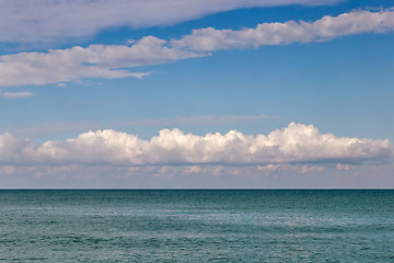 Image showing Landscape with a view of the calm sea.