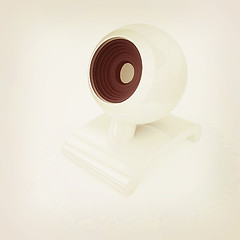 Image showing Web-cam. 3D illustration. Vintage style.