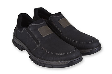 Image showing Suede mens shoes