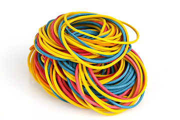 Image showing Colorful rubber bands