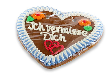 Image showing Gingerbread heart 