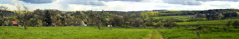 Image showing Panorama of a rural idyll