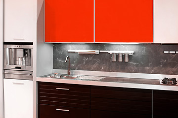 Image showing Kitchen red