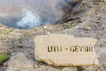 Image showing Little geyser - Iceland