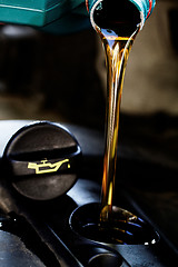 Image showing Fresh motor oil