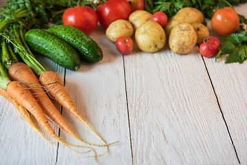 Image showing freshly grown raw vegetables