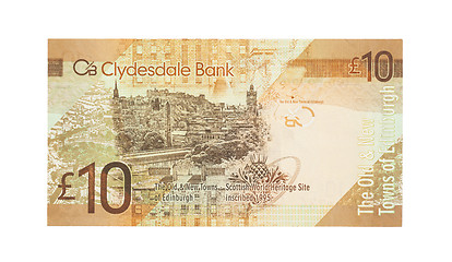 Image showing Scottish Banknote, 10 pounds