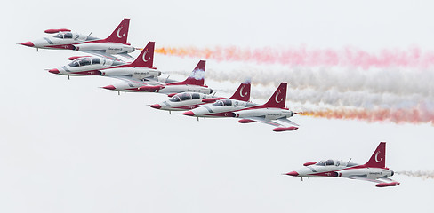 Image showing LEEUWARDEN, THE NETHERLANDS - JUNE 10, 2016: Turkish Air Force D