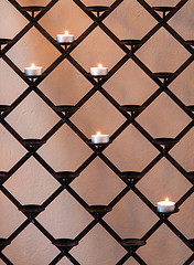 Image showing Candles in a church