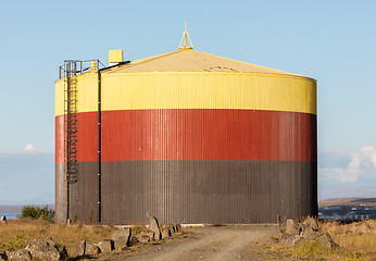 Image showing Colorful storage tank