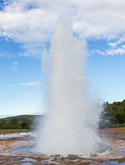 Image showing Strokkur eruption in the Geysir area, Iceland