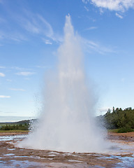 Image showing Strokkur eruption in the Geysir area, Iceland